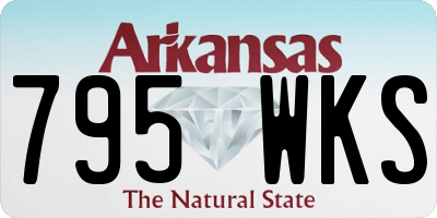 AR license plate 795WKS