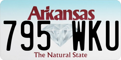 AR license plate 795WKU