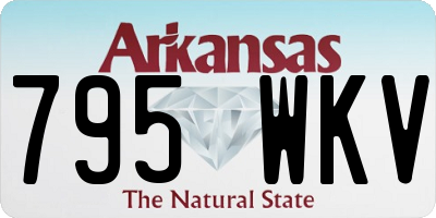 AR license plate 795WKV