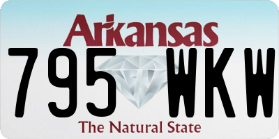 AR license plate 795WKW