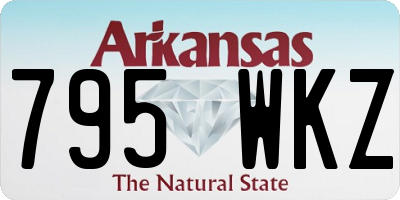 AR license plate 795WKZ
