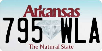 AR license plate 795WLA