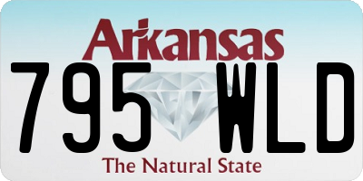 AR license plate 795WLD