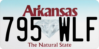 AR license plate 795WLF