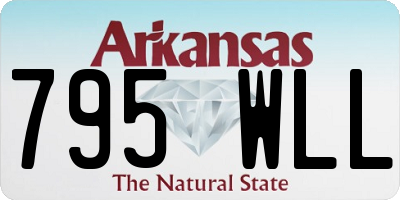 AR license plate 795WLL