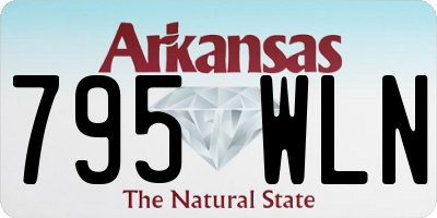 AR license plate 795WLN