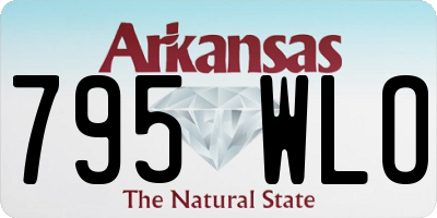 AR license plate 795WLO
