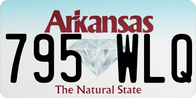 AR license plate 795WLQ