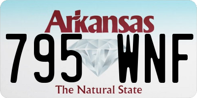 AR license plate 795WNF
