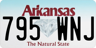 AR license plate 795WNJ