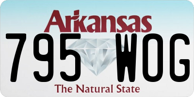 AR license plate 795WOG
