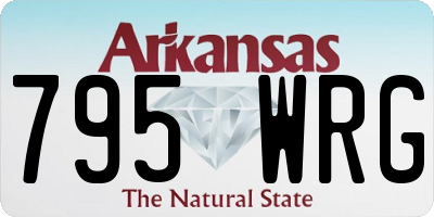 AR license plate 795WRG