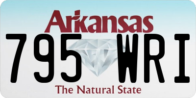 AR license plate 795WRI