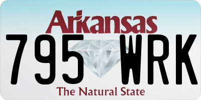 AR license plate 795WRK