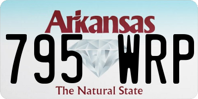 AR license plate 795WRP