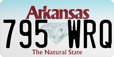 AR license plate 795WRQ