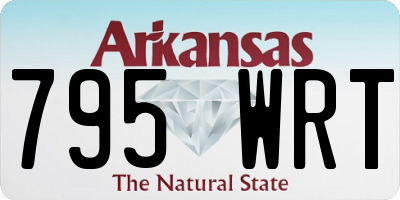 AR license plate 795WRT