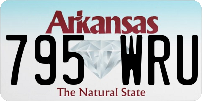 AR license plate 795WRU