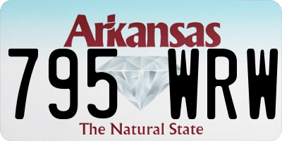 AR license plate 795WRW