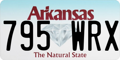 AR license plate 795WRX