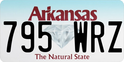 AR license plate 795WRZ