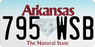 AR license plate 795WSB