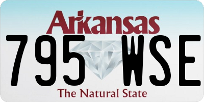 AR license plate 795WSE