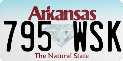 AR license plate 795WSK
