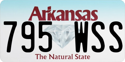 AR license plate 795WSS