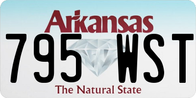 AR license plate 795WST