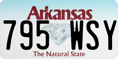 AR license plate 795WSY