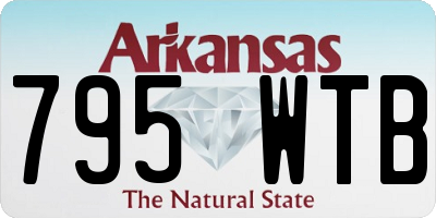 AR license plate 795WTB
