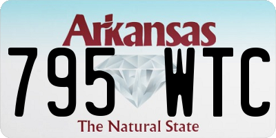 AR license plate 795WTC