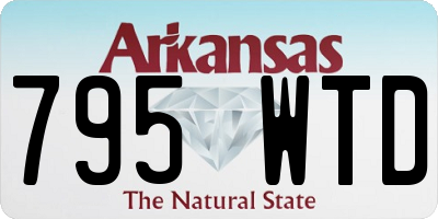 AR license plate 795WTD