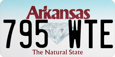 AR license plate 795WTE