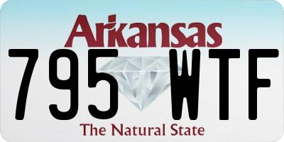 AR license plate 795WTF