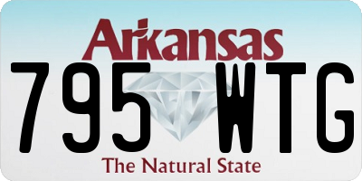 AR license plate 795WTG