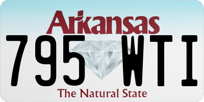 AR license plate 795WTI