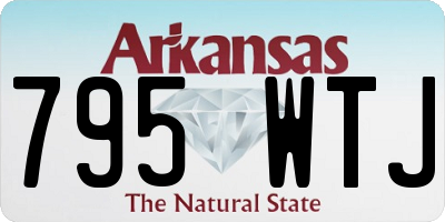 AR license plate 795WTJ