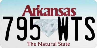AR license plate 795WTS