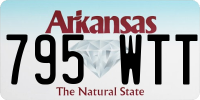 AR license plate 795WTT