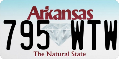 AR license plate 795WTW