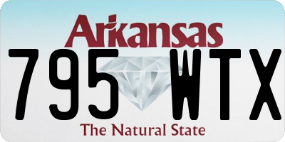 AR license plate 795WTX