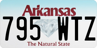 AR license plate 795WTZ