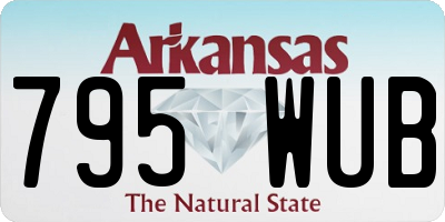 AR license plate 795WUB