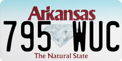AR license plate 795WUC