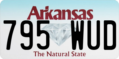 AR license plate 795WUD