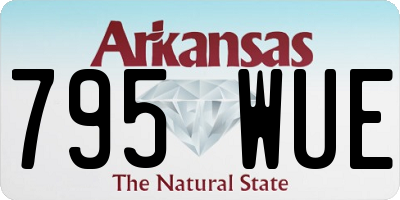 AR license plate 795WUE