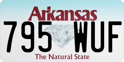 AR license plate 795WUF