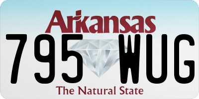 AR license plate 795WUG